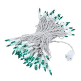 100-Count Incandescent Mini Christmas String Lights, 50 ft White Wire Holiday Light Set,