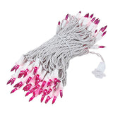 100-Count Incandescent Mini Christmas String Lights, 50 ft White Wire Holiday Light Set,