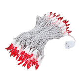 100-Count Incandescent Mini Christmas String Lights, 50 ft White Wire Holiday Light Set,