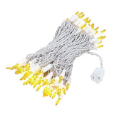 100-Count Incandescent Mini Christmas String Lights, 50 ft White Wire Holiday Light Set,