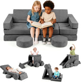 13-Piece INFANS Modular Kids’ Play Couch – Convertible Foam Fort-Building Sectional Sofa