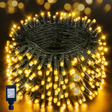 131 ft 400 LED Christmas String Lights, Warm White Waterproof Indoor & Outdoor Holiday Lights
