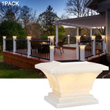 TorchStar Solar Post Cap Lights 8-Pack – IP65 Waterproof LED Fence & Deck Post Lights