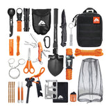 Ozark Trail Deluxe Survival Kit, 21-Piece Emergency Camping Gear with MOLLE Pouch