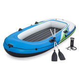 Ozark Trail 4-Person Inflatable Recreational Raft Set with Oars & Hand Pump