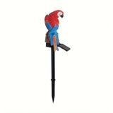 2 Pack Solar Outdoor Parrot Garden Lights – Red Decorative Solar Animal Stake Lights