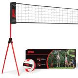 Penn Easy Fit Premium Volleyball Set with 10'–30' Adjustable Net, Ball, Pump