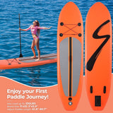 Pirecart 11' Inflatable Stand Up Paddle Board with SUP Accessories, Fishing & Surfing Paddle Board