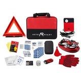 AutoReady 68-Pc Roadside Emergency Safety Kit with Booster Cables, Tire Inflator