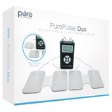 Pure Enrichment PurePulse DUO TENS/EMS Muscle Stimulator Bundle with 7 Sets Electrode Pads