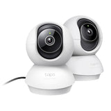 Tapo C230 3K 5MP Pan-Tilt Indoor Security Cameras, 2-Pack, AI Detection microSD