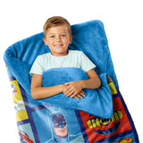 Youth 2-in-1 Slumber Bag with Faux Fur Reverse, Hello Kitty, Pokemon or Superman