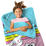 Youth 2-in-1 Slumber Bag with Faux Fur Reverse, Hello Kitty, Pokemon or Superman