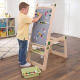 KidKraft Kraft Your Way Activity Station Set with Easel, Board, Building Surface