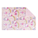Kids Licensed Faux Fur Pillow & 50" x 70" Throw Set – Hello Kitty or Stitch