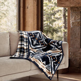 Pendleton Reversible Plush Throw Blanket, 50" x 70" Soft 600 GSM Multi Throw