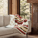Pendleton Reversible Plush Throw Blanket, 50" x 70" Soft 600 GSM Multi Throw