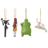 Jim Shore Disney Traditions Mickey and Friends Christmas Ornaments, Set of 4