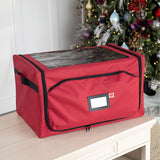 TreeKeeper 56-Ornament Storage Bag with 4 Removable Trays & Self-Standing Frame