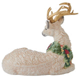 Fitz & Floyd Woodland Holiday Resting Deer Figurine