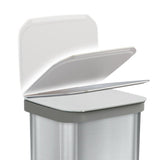 Glad Stainless Steel Step Trash Can and Drawstring Bag Bundle, 13- or 20-Gallon