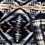 Pendleton Reversible Plush Throw Blanket, 50" x 70" Soft 600 GSM Multi Throw