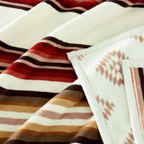 Pendleton Reversible Plush Throw Blanket, 50" x 70" Soft 600 GSM Multi Throw
