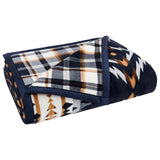 Pendleton Reversible Plush Throw Blanket, 50" x 70" Soft 600 GSM Multi Throw