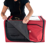 TreeKeeper 56-Ornament Storage Bag with 4 Removable Trays & Self-Standing Frame