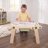 KidKraft Kraft Your Way Activity Station Set with Easel, Board, Building Surface