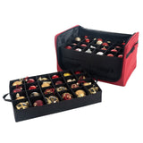 TreeKeeper 56-Ornament Storage Bag with 4 Removable Trays & Self-Standing Frame