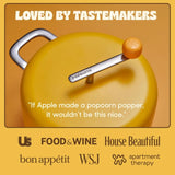 Popsmith Popcorn Popper, 6 Quart Stainless Steel Popcorn Maker Work with All Stovetops