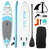 10' Inflatable Stand Up Paddle Board, 330 lb Capacity SUP with Adjustable Paddle, Pump, Backpack & Safety Leash