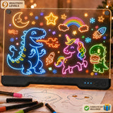 16" LED Drawing Board with 10 Color Modes, 9 Brightness Levels & Rechargeable Battery