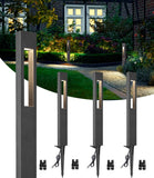 SUNVIE 4 Pack Low Voltage LED Pathway Lights – 150 lm 3 W Landscape Lighting