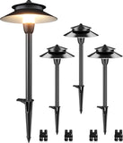 SUNVIE 4 Pack Low Voltage LED Pathway Lights – 150 lm 3 W Landscape Lighting