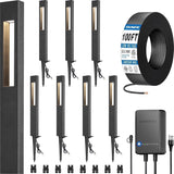 SUNVIE LED Low Voltage Landscape Lighting Kit – 8 Pack 3W LED Pathway Lights