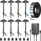 All-in-One Low Voltage LED Pathway Lighting Kit – 8 Pack 3W Landscape Lights