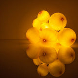 10 LED Satin Ball Ornament String Lights, 7 ft. Battery Operated Light