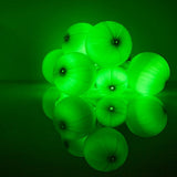 10 LED Satin Ball Ornament String Lights, 7 ft. Battery Operated Light