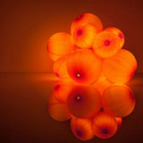 10 LED Satin Ball Ornament String Lights, 7 ft. Battery Operated Light