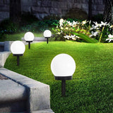 4 Pack Solar Globe Pathway Lights – LED Solar Powered Round Ball Garden Stake Lights
