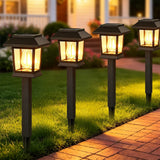 Maspost 12 Pack Solar Pathway Lights – Warm White LED Outdoor Landscape Lights