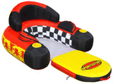 Sportsstuff Siesta Floating Pool Lounger with Foot Rest, Cup Holders & Mesh Seat