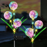 2 Pack Solar Dandelion Garden Lights – 36 LED Colorful Decorative Solar Lights