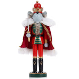 12" Wooden Nutcracker Soldier – Sword, Movable Jaw & Gift Box