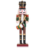 12" Wooden Nutcracker Soldier – Sword, Movable Jaw & Gift Box