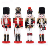 12" Wooden Nutcracker Soldier – Sword, Movable Jaw & Gift Box