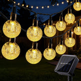 Solar Globe String Lights Outdoor, 35.6 ft 60 LED Waterproof Solar Powered Patio Lights