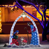 5 ft Lighted Nativity Scene Outdoor Christmas Decoration with 150 Warm White LED Lights